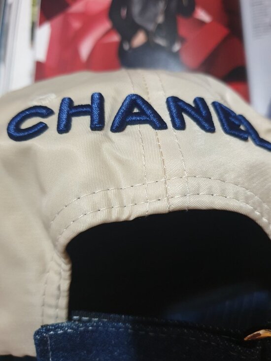 Women Blue Denim Tan Baseball Hat Cap CC Fashion Casual Formal Luxury Accessory main image 5